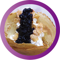 ブルーベリークレープ