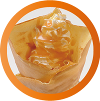 キャラメルクレープ