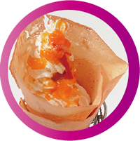 あんずクレープ