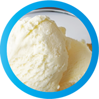 クレープトッピングのアイス